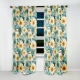 thumbnail image 2 of Designart "Sanctuary Of Mindful Meditation" Botanical Traditional Curtain, Floral Panel, 2 of 6