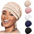 thumbnail image 4 of Gorro de dormir elástico suave y moderno, gorro holgado para mujer, para dormir, para quimioterapia, pérdida de cabello, gorros para mujer, 4 of 5