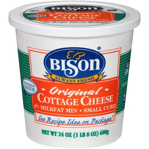 Bison Original Small Curd 4 Milkfat Cottage Cheese 24 Oz