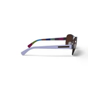 Hard Candy Womens Polarized Rxable Sunglasses, Hs03P, White, 59-13-136, with Case