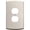 Satin Nickel, variant on Franklin Brass Soft Arch (3-Pack) Outlet Covers Satin Nickel 1-Gang Oversized Wall Plate Single Duplex Switch Plates Electrical Outlet Covers W35892K-SN-CP