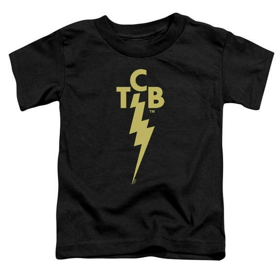 Trevco ELV640-TT-3 Elvis Presley & TCB Logo Toddler Short Sleeve T-Shirt, Black - Large - 4 Toddler