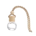 thumbnail image 2 of 1 Pc 5ml Hanging Car Air Freshener Diffuser,Empty Clear Glass Essential Diffuser Oil Aromatherapy Fragrance Perfume Pendant Glass Vials with Wooden Caps & Hanging String(E), 2 of 6