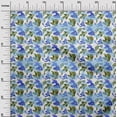 thumbnail image 3 of oneOone Polyester Spandex Blue Fabric Asian Japanese Koi Fish Sewing Craft Projects Fabric Prints by Yard 56 Inch Wide, 3 of 4