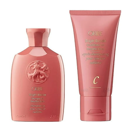 Oribe Bright Blonde Conditioner for Beautiful Color 1.7oz and Shampoo 2.5oz Kit