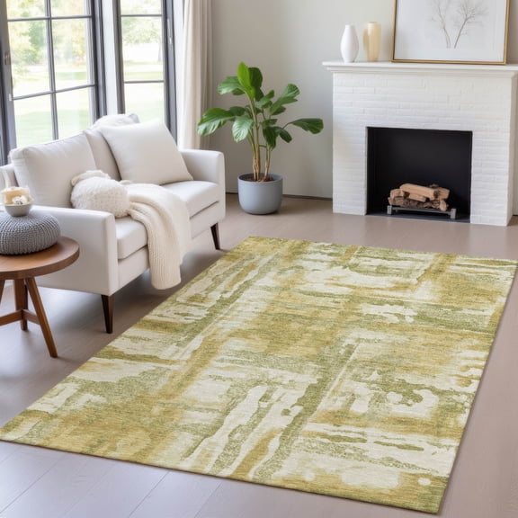 Addison Rugs Chantille Indoor/Outdoor Transitional Abstract Aloe Machine Washable Rectangle Rug, 10' x 14'