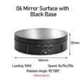 thumbnail image 2 of 3 Speeds Electric Rotating Display Stand Mirror/Frosted Turntable Jewelry Holder Stand Base For Photography Video Shooting ,Excellent Structural Design, 2 of 7
