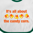 thumbnail image 4 of Inktastic All About the Candy Corn Boys or Girls Baby Bib, 4 of 4