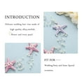 thumbnail image 4 of Starfish Bride Wedding Hair Vine Pearl Bridal Headpiece Beach Wedding Hair Accessories for Women and Girls(A Silver), 4 of 4