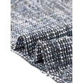 thumbnail image 5 of Agnes Orinda Women's Plus Size Tweed Dress Sheath Vintage Square Neck Cap Sleeve Side Split Work Midi Pencil Dresses with Zipper 4X Blue, 5 of 6