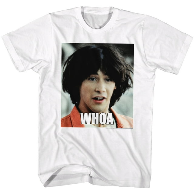 Bill And Ted T-Shirt Adulte Blanc Comédie Drôle Film Whoa