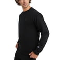 thumbnail image 3 of Sudadera Champion Powerblend con cuello redondo para hombre, forro polar, color negro, 3 of 6