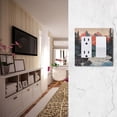 thumbnail image 5 of Yayeee Rocker Switch Wall Plate 2-Gang 4.7"x4.6" Home Decorative Outlet Cover, Mountains at Dawn, 5 of 6