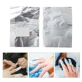 thumbnail image 2 of 150Pcs Nail Foil Wraps Removal Silver Rectangular Polish Remover Pads for Women, 2 of 9
