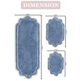 thumbnail image 3 of Home Weavers Allure Collection 100% Cotton Non-Slip Bathroom Rug Set Machine Washable Bathroom Rug-17"x24", Bath Rug- 21"x34", Runner- 21"x54", Blue Color 3 Piece Bath Rug set, 3 of 9