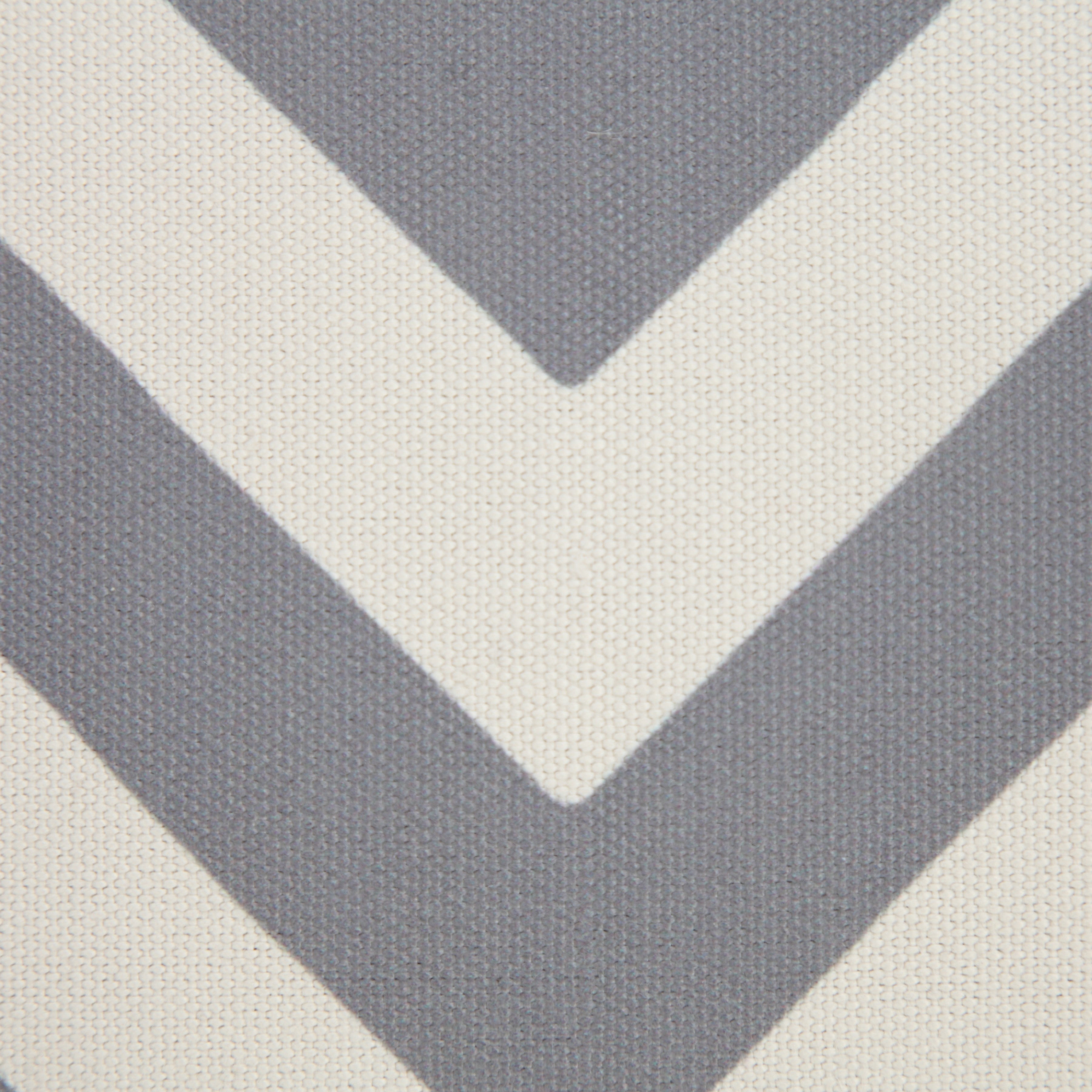 Ox Bay 14" x 20" Hand-Woven Gray/ White Chevron Recycled P.E.T Yarn Pillow Cover