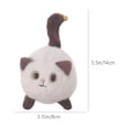 thumbnail image 3 of JZCHUNTOY Adorable Pull - Rope Wagging Tail Cat Doll - Pinching Squeaking Internet Famous Toy & Backpack Pendant, 3 of 8