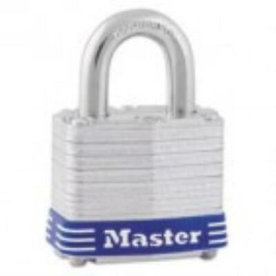

Master Lock Four-Pin Tumbler Laminated Steel Lock 2 Wide Silver/Blue Two Keys