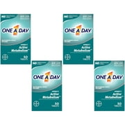 4 Pack One-A-Day Womens Active Metabolism Complete Multivitamin Tablets 50 Each