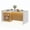 White, variant on Hawsaiy 63" Dining Table for 4-6 People, Modern Kitchen & Dining Room Table with LED Lights, Faux Marble Tabletop, Fluted Wood Base with Storage Cabinet, Rectangular Dining Table, White