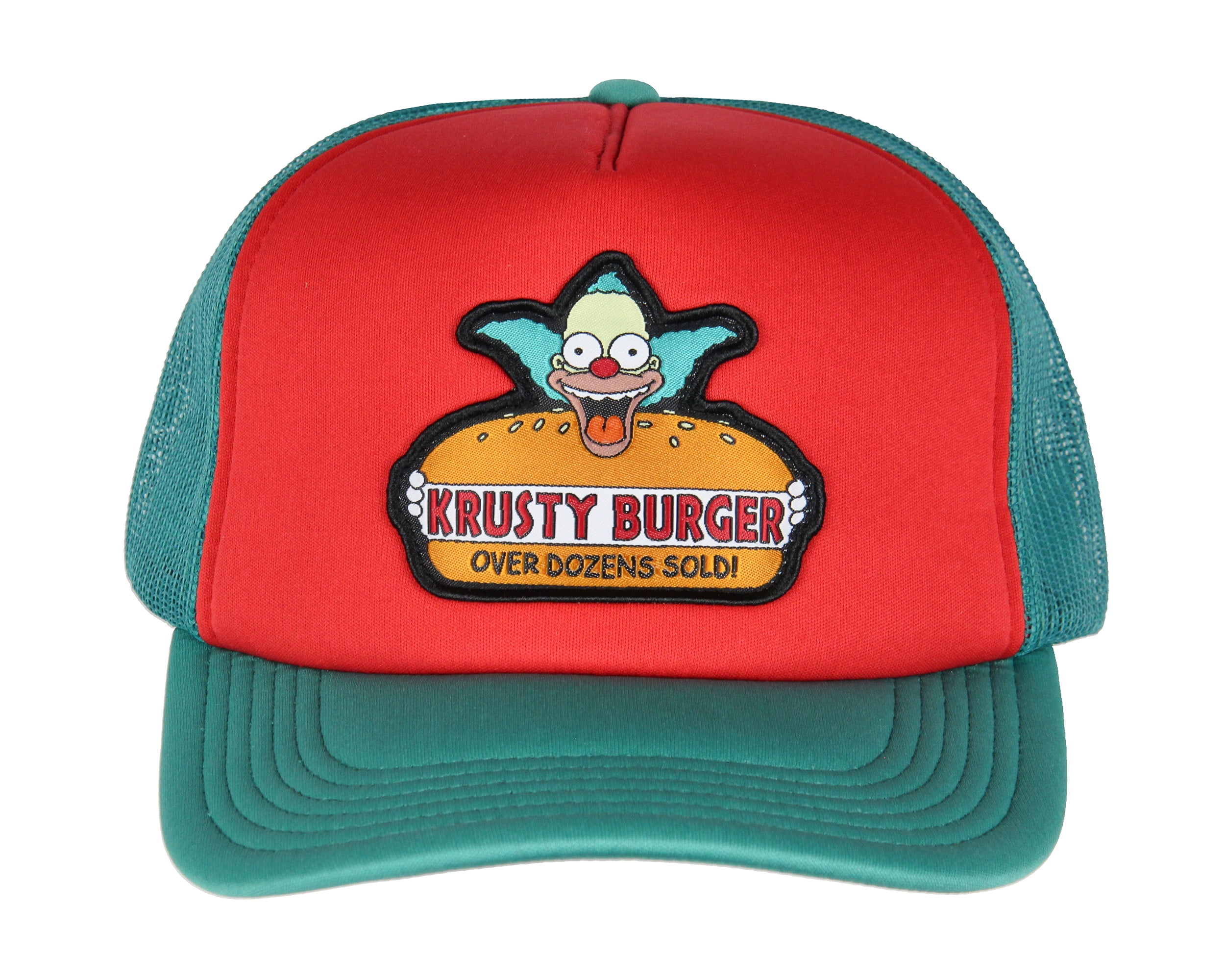 The Simpsons Krusty Burger Dozens Sold Embroidered Adult Mesh Back Snapback Baseball Cap Hat OSFM