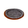 thumbnail image 2 of Taotanxi Round Donut Cat and Dog Cushion Bed, 17in Pet Bed for Small or Medium Dogs, Anti-Slip & Water-Resistant Bottom, Soft Durable Fabric Pet Beds, Washable Calming Cat Bed Brown, 2 of 6