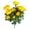 Deep Yellow, variant on 1 Pc 13.4" Compact Size Artificial Camellia Bouquet, 6-Head Silk-Like Fabric Tea Rose Bunch, Pre-Arranged Faux Flowers for Home Wedding Centerpiece, No Vase, Crimson Classic Red