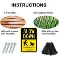thumbnail image 4 of Kids and Pets at Play Sign - 1 Pack - Neighborhood Street Slow Down Caution Yard Lawn Sign- Aluminum Rust Free - 7" x 9.8" Pre-Drilled Holes, Weather Resistant, 4 of 5