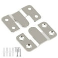 thumbnail image 3 of Mountain-Shaped Buckle + Screw Flush Mount Bracket Picture Hanging Hooks Stainless Photo Frame Hook Large Picture Hanger Hanging Buckle Furniture Connector Headboard Wall, 3 of 9