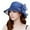 Navy, variant on Ladies Elegant Flower Beret Bridal Wedding Tea Party Outdoor Sun Hat Lace Bowler Sunshade Lightweight