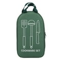 thumbnail image 1 of Bolsas para guardar utensilios de cocina, portátiles, multifuncionales, para barbacoa, viajes, senderismo, picnic (verde), 1 of 14
