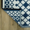 thumbnail image 4 of World Rug Gallery Contemporary Bohemian Geometric Reversible Recycled Plastic Outdoor Picnic Mat, Camping Rug, RV Rug - BLUE 7'10"x10', 4 of 9