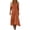 Orange, variant on QIYAGBSA Womens Dresses V Neck Long Sleeve Relaxed Fit Maxi Length Casual Western Vacation Style (Beige S)