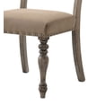 thumbnail image 4 of Dining Chairs Birmingham Script Printed Driftwood Finish Dining Chair with Nail head, Set of 2,Fabric Dining Chairs, 4 of 7