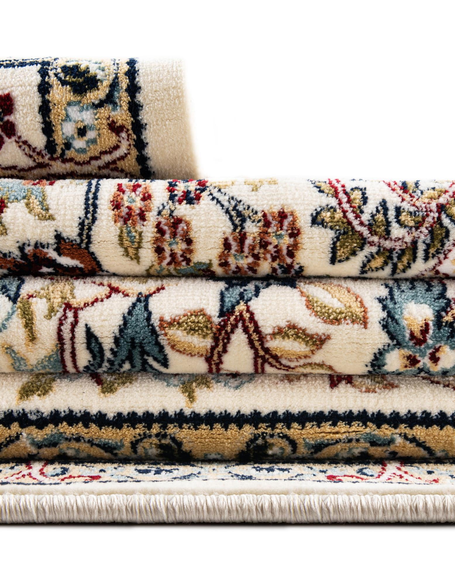 Unique Loom Narenj Collection Area Rug - Bristol (10' Round Ivory/Beige)