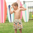 thumbnail image 4 of FORMRS Boys Swim Trunks Quick Dry Mesh Liner Boardshorts Sizes XS-XL, Leaves Pattern, 4 of 7