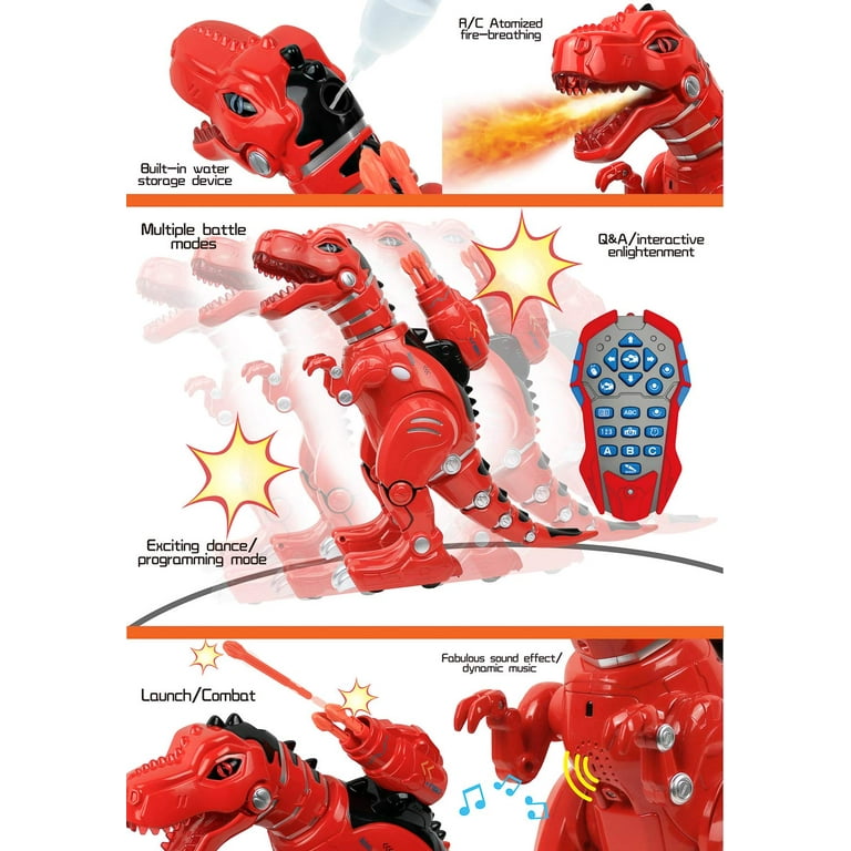 Intelligent dinosaur robot with fire on sale