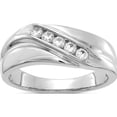 thumbnail image 1 of 14K White Gold Lab Grown Diamond Si1/Si2, G H I, Men's Ring (Size 11) Made In India rm5815b-033-11wlg, 1 of 4