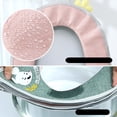 thumbnail image 4 of Un trozo de asiento de inodoro de ratón de lino verde, cremallera universal, asiento de inodoro lavable, asiento de inodoro, impermeable, 4 of 5