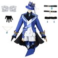 thumbnail image 2 of Disfraz de Cosplay del juego Genshin Impact Focalors, disfraz de Fontaine God of Justice, uniforme elegante, sombrero Vision Hydro, conjunto completo para mujer, 2 of 5