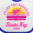 thumbnail image 4 of Inktastic Summer Enjoy the Sunshine Siesta Key Florida in Pink Boys or Girls Baby Bib, 4 of 4