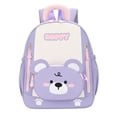 thumbnail image 3 of CUZIBR Cute Cartoon Toddler Backpack Lightweight Kids Rucksack With Padded Adjustable Straps Multi Zipper Pockets Spacious Book Bag For Boys Back To School, 3 of 5