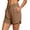 Brown #04, variant on Sweat Shorts Women Yoga High Waisted Dolphin Shorts Summer Casual Drawstring SweatShorts with Pockets XL