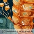 thumbnail image 3 of Sea Horse Waterproof Shower Curtain Set with Hooks, Printed Design - Bathroom Curtains for Bathroom Decoration, 3 of 5