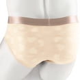 thumbnail image 3 of ZQUUVOU Men's Briefs Color Block Elastic Waist Casual Underwear (Beige,L), 3 of 3
