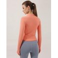 thumbnail image 3 of ORUYROP Veste de Course Légère Extensible pour Femmes avec Fermeture Éclair Complète et Trous pour les Pouces, 3 of 7