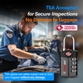 thumbnail image 2 of Forge TSA Approved Luggage Locks for Air Travel, Gym Lockers, School Lockers, Pelican Cases, Easy Read Dials, Durable Alloy Body, Black 6 Pack., 2 of 7