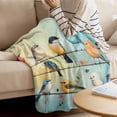 thumbnail image 4 of Throw Blanket for Couch Bird Soft Fleece Flannel Blankets Cozy Lightweight Blanket for Home Sofa Living Room Oil Painting Animal Bed Throws 30" x 40", 4 of 9