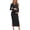 Black, variant on Women's Maternity Dresses Long Sleeve Sweater Dress Winter Pregnancy Clothes