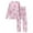 Hot Pink, variant on Onlypjs Valentine's Day Bow Print Pajamas for Women, Cute Soft Long SLeeve Loungewear Sleepwear 2 Piece Set